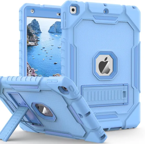 Miniatura 15 de ZoneFoker Funda para iPad de 9ª/8ª/7ª generación 2021/2020/2019 (10.2 pulgadas), Resistente de Servicio Pesado Grado Militar a Prueba de Golpes