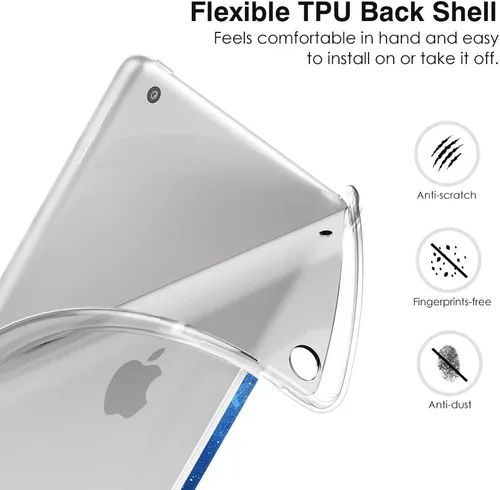 Miniatura 6 de Funda MoKo Compatible con Nuevo iPad de 9ª/8ª/7ª Generación de 10.2 pulgadas (2021/2020/2019), Funda Inteligente Delgada y Ligera con Soporte