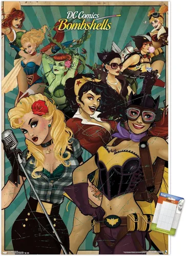 Miniatura 10 de Trends International DC Comics Bombshells - Póster de pared (22.375 x 34 pulgadas)