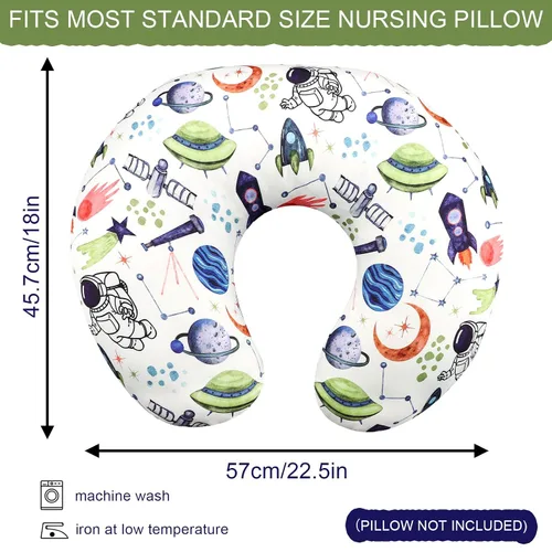 Miniatura 6 de TANOFAR Funda de almohada de lactancia para niño, fundas elásticas para almohada de lactancia, suaves y agradables al tacto, funda de almohada
