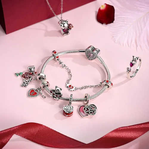 Miniatura 61 de Hapour Dijes de plata de ley 925 para pulseras, collar, joyería europea, colgante de cuentas para mujeres y madres
