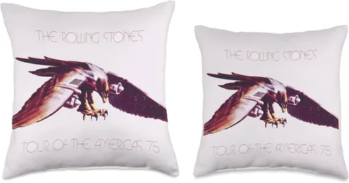 Miniatura 3 de The Rolling Stones - Almohada oficial de gira de las Américas 75, 16.0 x 16.0 in, multicolor