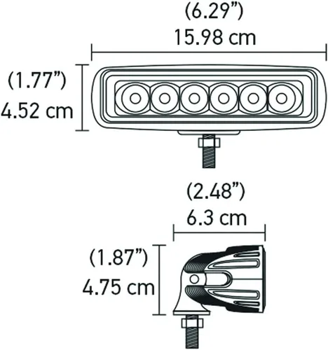 Miniatura 7 de Hella - mini barra de luz LED, modelo 357203001 Value (6 focos LED)