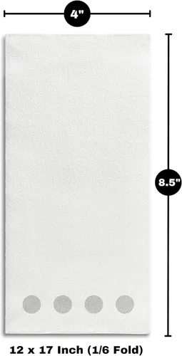 Miniatura 3 de Paquete de 100 toallas de mano de papel para invitados con sensación de lino, toallas de papel desechables súper absorbentes para baño, fiesta