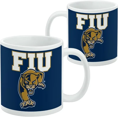 Miniatura 2 de Taza de cerámica con el logotipo principal de la Universidad Internacional de Florida, tazas de regalo originales para café, té y bebidas calientes
