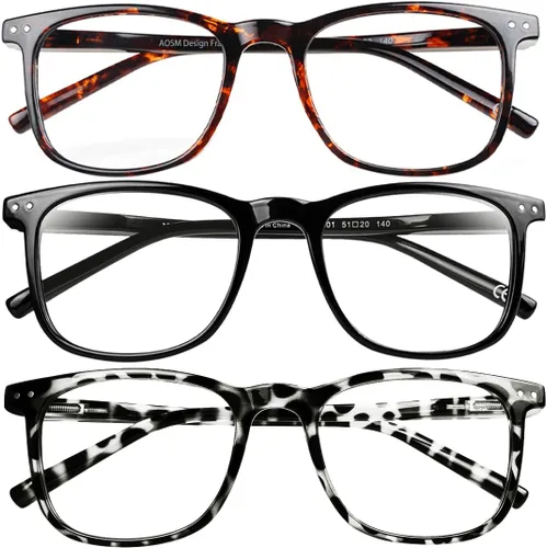 Miniatura 8 de AOSM Lentes de luz azul para hombres y mujeres, gafas de juego antirreflejos, protección UV400, bloqueo de luz azul para aliviar la fatiga ocular