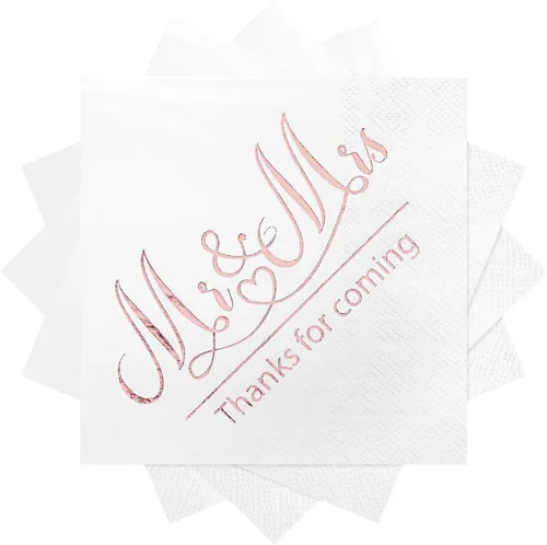 Miniatura 13 de Paquete de 100 servilletas de cóctel de papel con diseño dorado, cena formal, aniversario, servilletas de boda para mesas, habitaciones