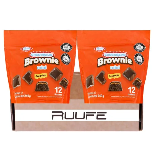 Brownie Chocoramo (paquete de 2) chocoramo brownie arequipe delicioso colombiano Mini Brownie mecato colombiano Snack de colombia Snacks colombianos
