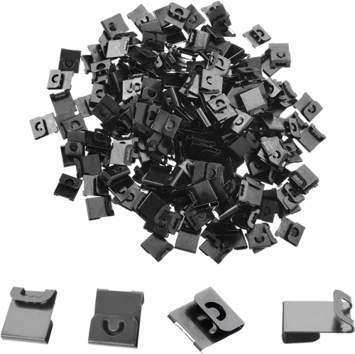 Miniatura 20 de MroMax Ganchos para colgar marcos de fotos, 0.012 in de grosor de metal en forma de S, clips para colgar fotos, 50 unidades 50 PZAS