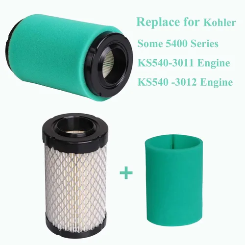 Miniatura 3 de Paquete de 2 filtros de aire 22-083-01, 22-083-01-S compatibles con el motor Kohler 5400 Series KS540 17-19.5hp, reemplazo 22-883-01-s1 2208301s Cub