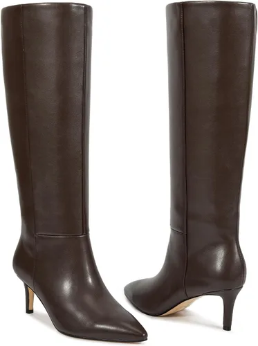 Miniatura 3 de wetkiss Botas altas hasta la rodilla para mujer, con tacón de gatito y diseño de punta puntiaguda, clásicas y sexys