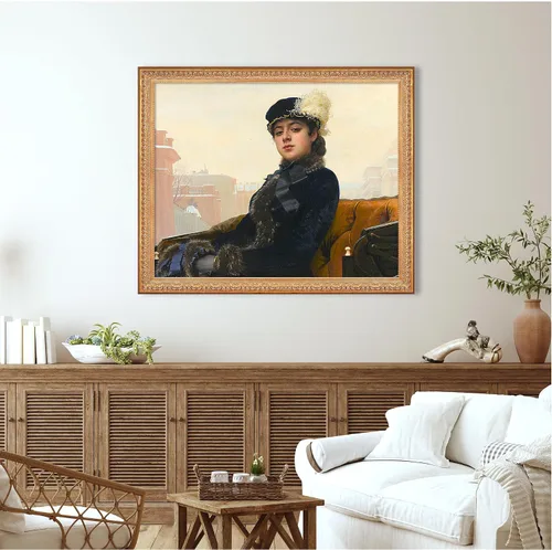 Miniatura 334 de A&T ARTWORK Campo de trigo con cipreses de Van Gogh Las reproducciones de arte clásico mundial, impresiones en lienzo giclée para decoración