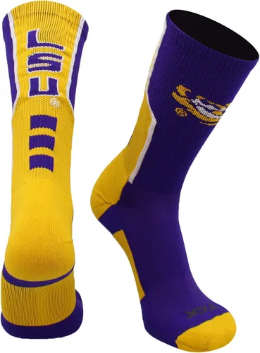 Miniatura 18 de TCK NCAA Perimeter Crew Socks, calcetines deportivos de equipo de rendimiento atlético para hombres y mujeres, absorben la humedad, con licencia
