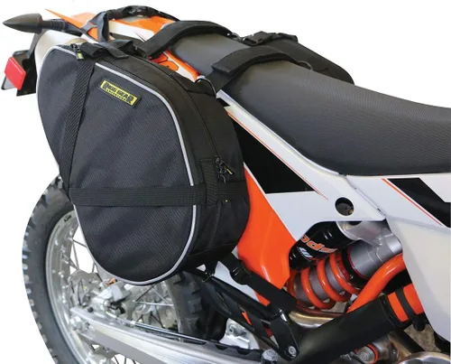 Nelson-Rigg Alforjas deportivas dobles negras para enduro, se adapta a la mayoría de modelos Dual Sport/Enduro KTM Honda, Yamaha y Suzuki