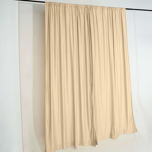Miniatura 11 de Efavormart - Paquete de 2 cortinas de fondo ignífugo de amatista violeta de 10 x 10 pies, resistentes y sin arrugas, para eventos teatrales y galas
