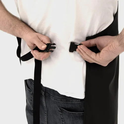 Miniatura 3 de Yardbird Delantal de carnicería sin mangas, material impermeable duradero, dos correas ajustables, fácil de limpiar, talla única, 4293501, negro