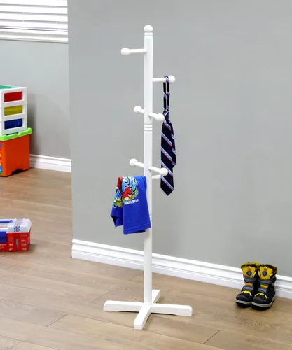 Miniatura 6 de Frenchi Home Furnishing - silla de metal plegable, para niños, Madera, Blanco