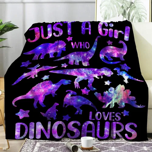 Miniatura 2 de Manta de bebé de esqueletos de dinosaurios de neón retro de los años 80, regalos para niños y niñas, decoración de dinosaurios, felpa suave