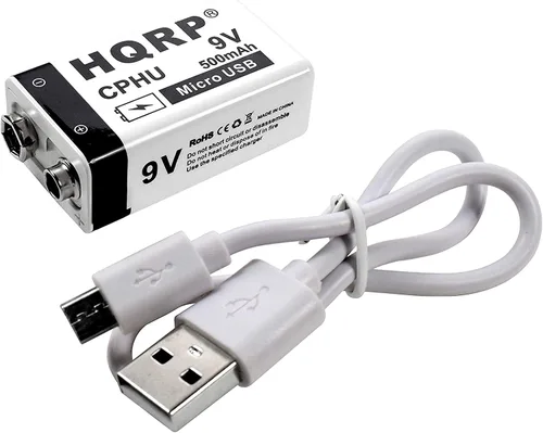 Miniatura 4 de HQRP 9V 400mAh LI-ION 9-Volt Paintball recargable/Radio Control Juguetes/Detector de Metales/Batería Industrial de Alta Capacidad