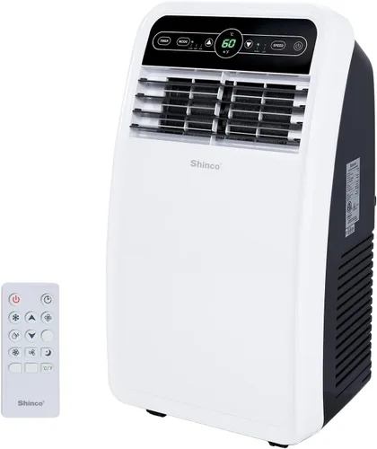 Shinco 8,000 BTU aire acondicionado portátil con función de deshumidificador incorporada, modo ventilador, unidad de CA silenciosa que enfría