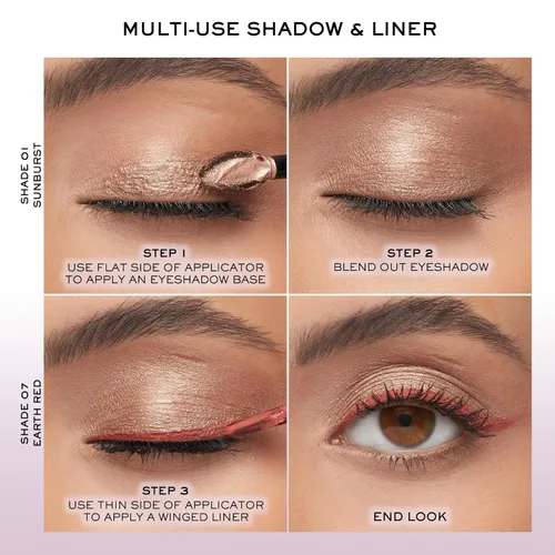 Miniatura 7 de Lancôme Idôle Tint Long Wear Liquid Eyeshadow & Eyeliner - Maquillaje de ojos de uso múltiple con acabados brillantes y mate - Color ajustable y 05