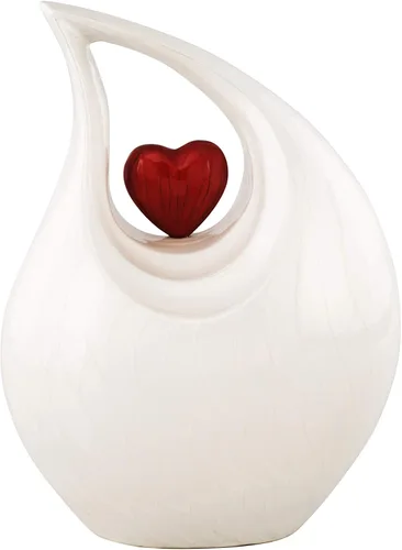 Miniatura 3 de Urna de Cremación Corazón de Amor para Cenizas Humanas – Hermosa Urna Conmemorativa para Adultos – Urna Decorativa para Seres Queridos – Urna