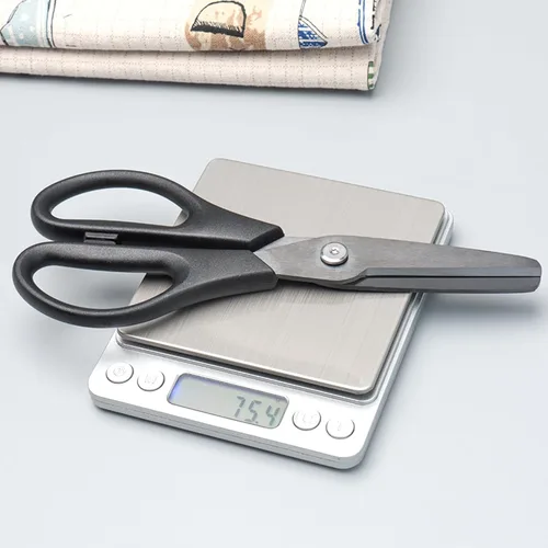 Miniatura 3 de NatSumeBasics Tijeras de cerámica negras 8 "Tijeras de cocina hoja de metal libre de laboratorio Tijeras seguridad saludable oficina aula cocina