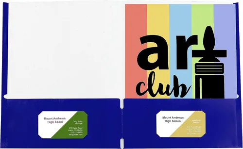Miniatura 3 de C-Line Carpetas de papel reciclado con dos bolsillos, Variados