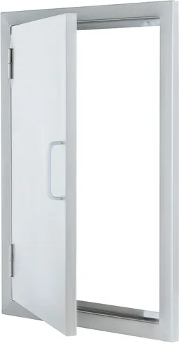 Miniatura 8 de CO-Z Puertas de cocina para exteriores, de acero inoxidable 304 resistente a la intemperie, puertas de acceso individual empotradas para cocina