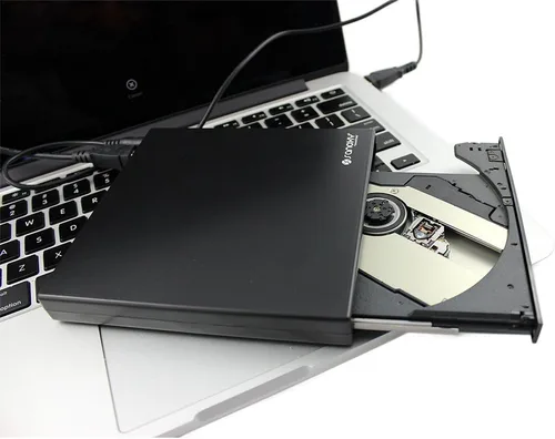 Miniatura 5 de SANOXY USB 2.0 portátil delgado externo DVD ROM CD-RW Combo Drive Writer con función de lectura y escritura (negro)