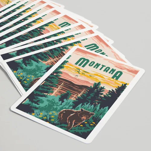 Miniatura 5 de Lantern Press Montana, Explorer Series (52 cartas de juego, baraja de cartas de tamaño póquer con comodines)