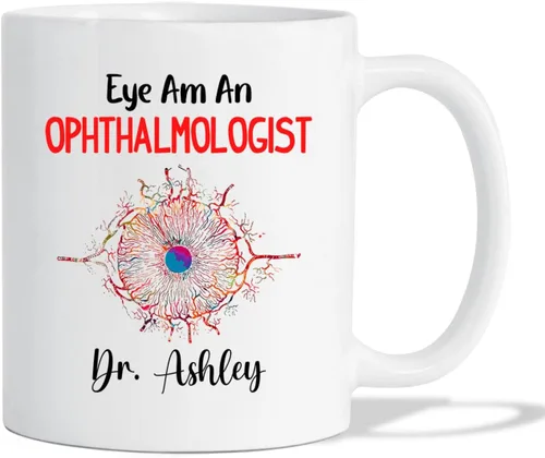 Miniatura 8 de Taza de café personalizada para oftalmólogo con texto en inglés "Thank You For Being An Awesome Oftalmologist", taza de café personalizada