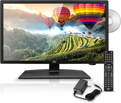 Miniatura 11 de Pyle Televisión LED RV de 21.5 pulgadas 1080p - Monitor de pantalla plana delgado FHD pequeño TV con HDMI, RCA, combo de disco multimedia/DVD