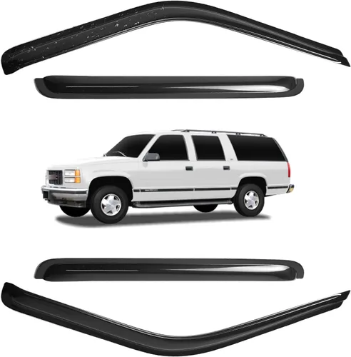 Miniatura 14 de Viseras para ventanas para Mazda 3 Sedán 4 puertas 2004 2005 2006 2007 2008 2009 estilo JDM Mugen, deflector de viento, protector solar y de lluvia