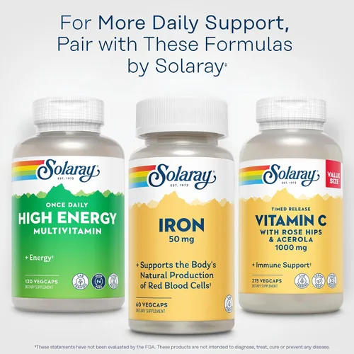 Miniatura 3 de Solaray Hierro 50mg 60 CT