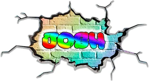 Miniatura 29 de Calcomanía de pared personalizada con nombre de graffiti 3D, calcomanía decorativa de vinilo artística personalizada, extraíble, despegar y pegar