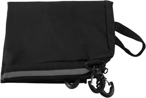 Miniatura 6 de Bolsa enfriadora de cubierta, antidesgaste, duradera, de gran capacidad, bolsa de almacenamiento de malla portátil con cuatro ganchos para alimentos