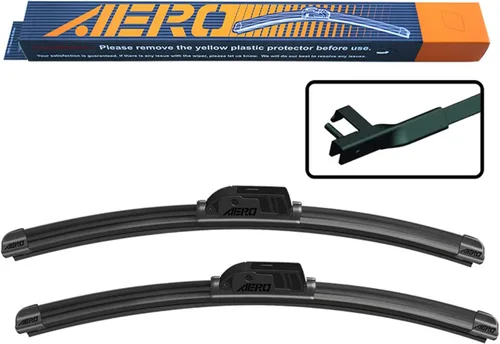 AERO Avenger - Escobillas de limpiaparabrisas prémium de 26 pulgadas + 26 pulgadas para todas las estaciones, repuesto del equipo original para