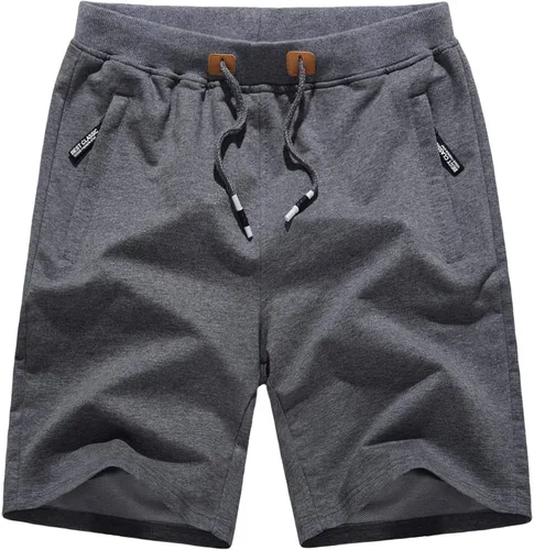 Miniatura 2 de CRYSULLY Pantalones cortos de algodón para hombre con bolsillos con cremallera