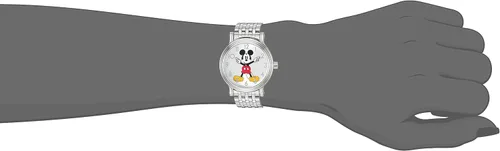 Miniatura 5 de Disney Mickey Mouse - Reloj analógico de cuarzo con manos articuladas vintage Plateado