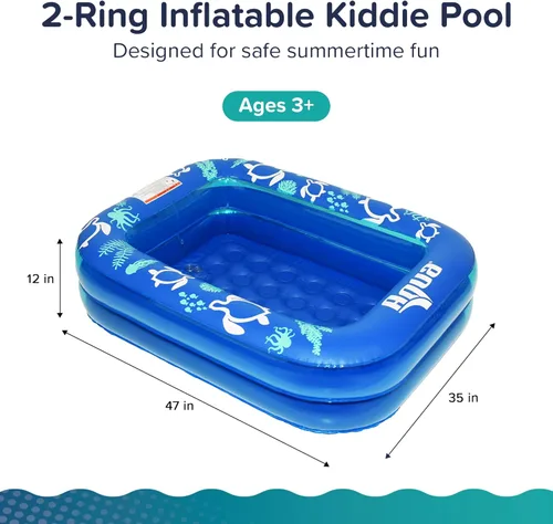 Miniatura 2 de Aqua Inflatable Tanning Pool Lounger, Premium Pool Float with Cupholders and Removeable Pillow for Relaxation and Fun