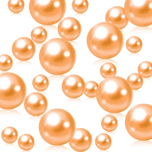 Miniatura 33 de 200 piezas de relleno de jarrón dorado amarillo, cuentas de relleno de jarrón dorado amarillo para centros de mesa, cuentas falsas de perlas