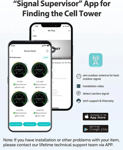 Miniatura 5 de HiBoost Amplificador de teléfono celular para Verizon, AT&T y T Mobile Cell Signal Booster para cobertura del hogar de hasta 4000 pies cuadrados