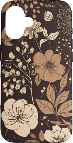 Miniatura 32 de Hazelnut Brown Wildflower Floral Flower Design Case for iPhone 17