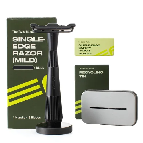 Miniatura 7 de Leaf Shave Juego de maquinilla de afeitar Leaf Twig, incluye maquinilla de afeitar Twig, soporte a juego, repuestos de cuchillas de un solo filo