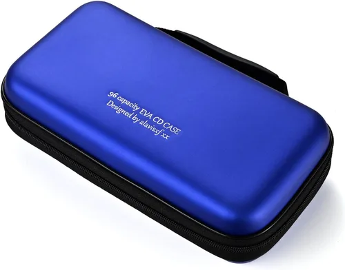 Miniatura 10 de LIOVODE Funda para DVD, estuche de CD EVA, organizador de almacenamiento, portátil, protector de DVD, soporte para billetera para coche CD Holder
