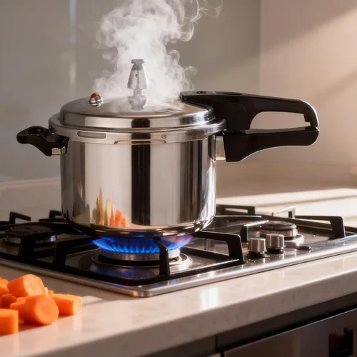 Miniatura 9 de DOITOOL Olla a presión de aluminio de 4.2 cuartos de galón, olla de cocción rápida, compatible con cocinas de inducción y estufas de gas