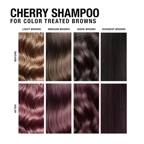 Miniatura 5 de Pure Blends Cherry Hydrating Color Depositing Shampoo Brighten & Tone Color Faded Hair Tinte semipermanente para el cabello previene la decoloración