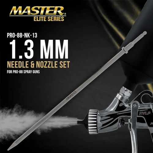 Miniatura 2 de Master Pro - Juego de atomización de aguja, boquilla de fluido y tapa de aire de 0.051 in, solo para pistola pulverizadora Master Pro 88 Series HVLP