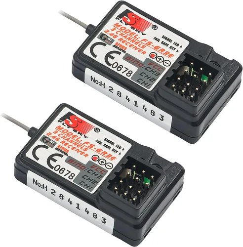 Miniatura 7 de Flysky FS-GR3E Receptor AFHDS de largo alcance 3CH 2.4GHz Receptor de superficie para FS-GT2 FS-GT2B FS-GT3B FS-GT3C FS-IT4S Transmisor RC Car Boat